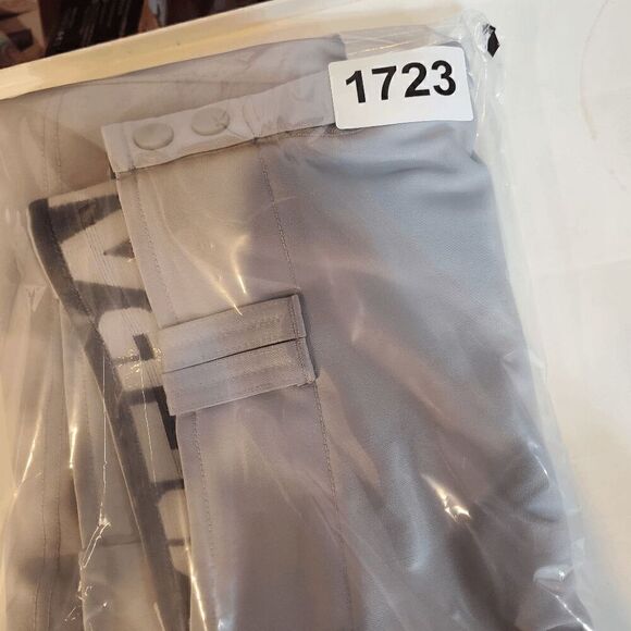 Nike Pants Mens Large Gray Baseball Softball Dri Fit Flat Front Swoosh Logo - Picture 11 of 11